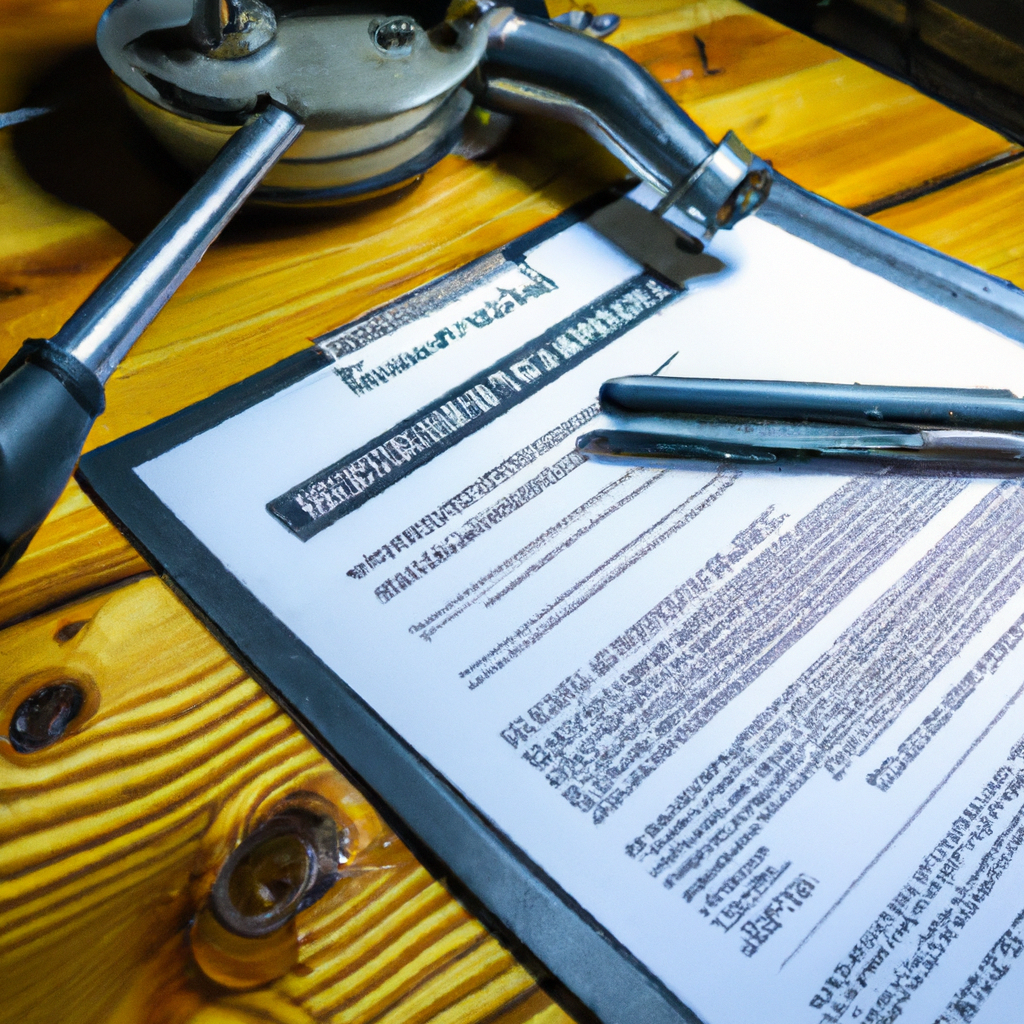 WETT inspection certificate with wood stove and tools